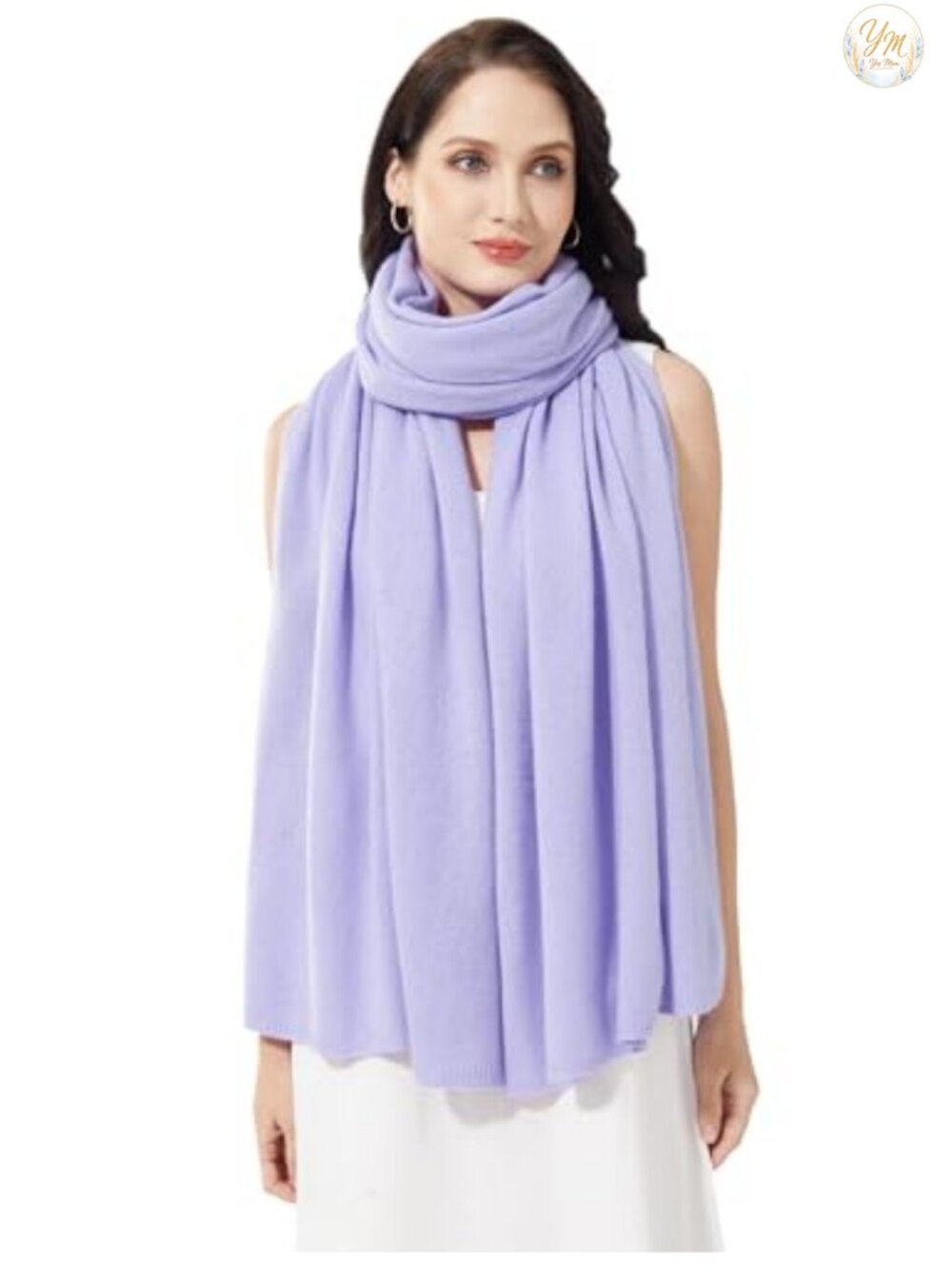 Cashmere Blend Wrap Scarf Stole for Women Extra Large Travel Shawl Pashmina - Picture 5 of 6